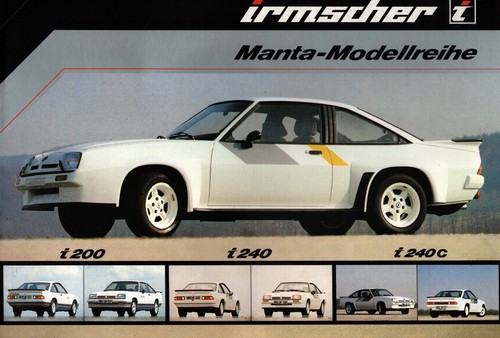 Prospekt opel manta irmscher - opel,