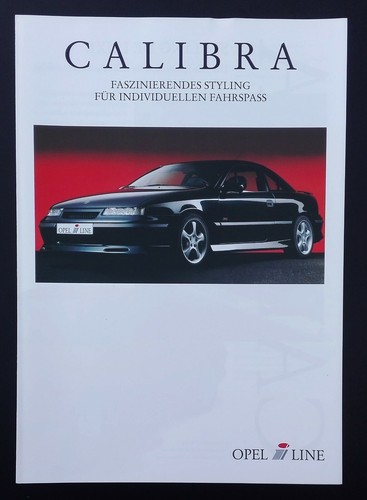 Opel calibra zubehör prospekt - calibra,